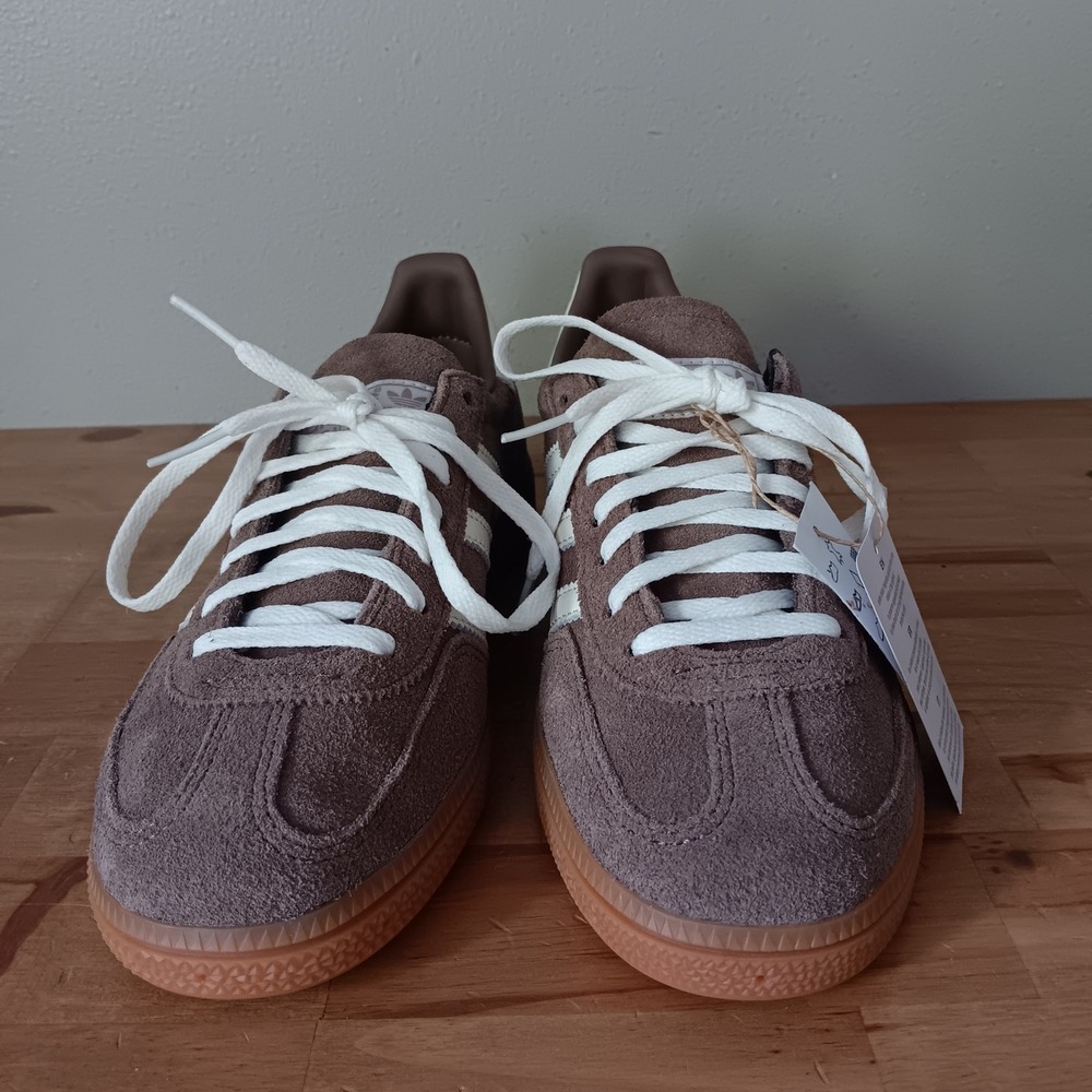 Adidas Handball Spezial W Womens 7 Brown New IF6490 Earth Strata Gum Suede Sneak - Picture 2 of 11